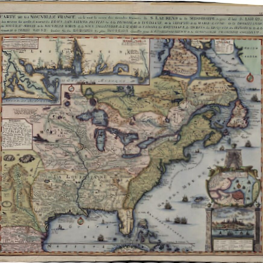 vintage Texas Map